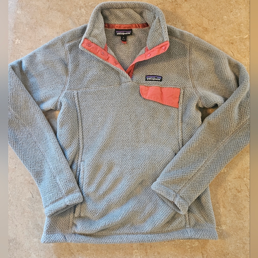 Patagonia Womens Re-Tool Snap-T Fleece Pullover Sweater Thick Warm Stretch Small